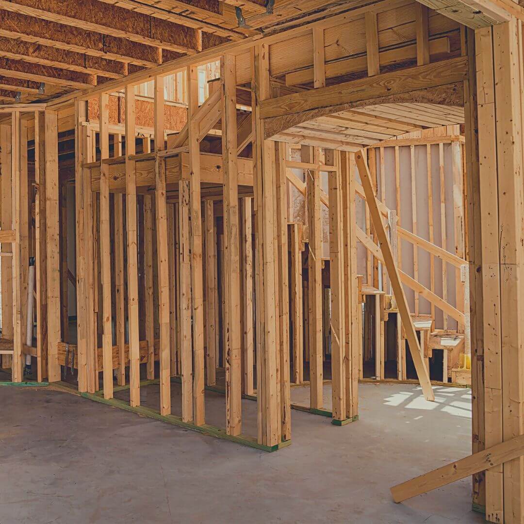 Framing Interior of house